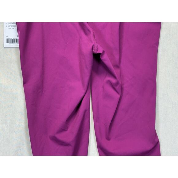 Lululemon Base Pace HR Crop 23" Women's Size 6 Moonlit Magenta LW6BO1S New - Picture 11 of 14